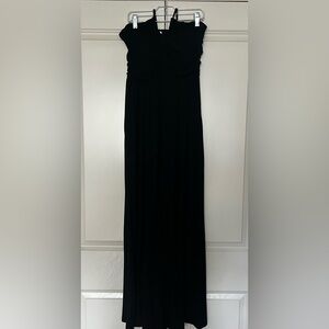 Evereve Black Maxi Halter Dress